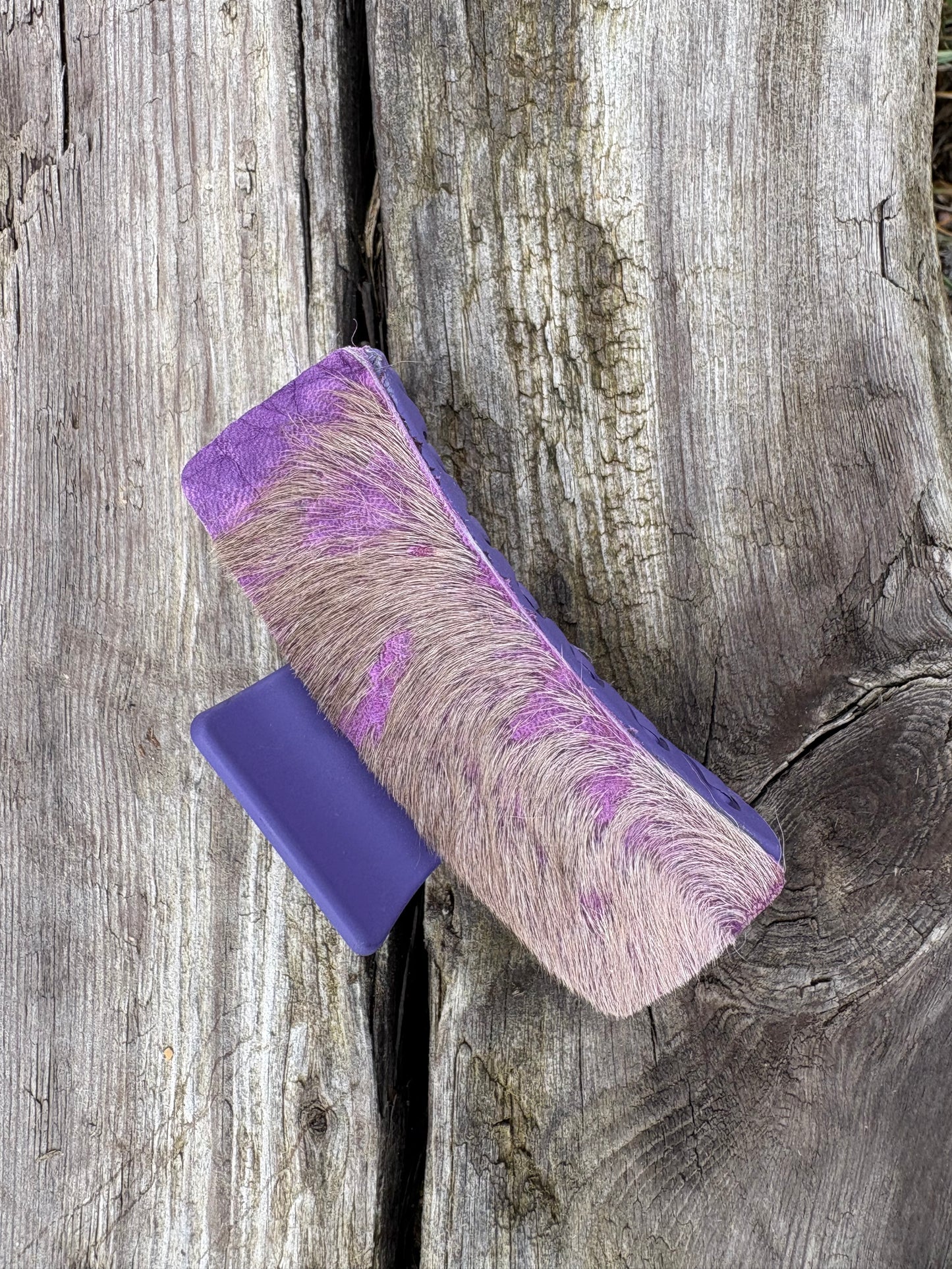 Purple Hair On Hide Hair Clip